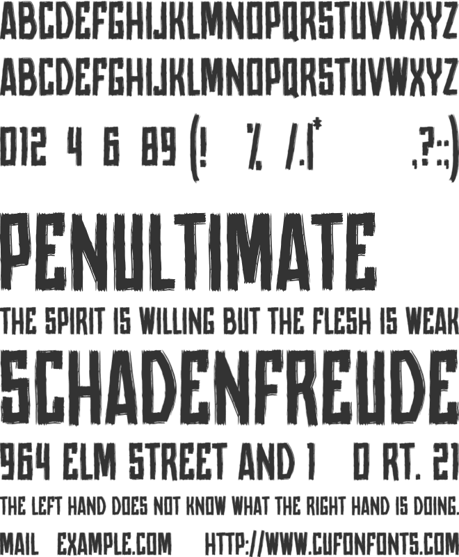 Revoluta font preview