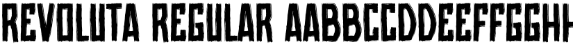 Revoluta Regular font