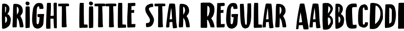 bright little star Regular font