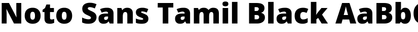 Noto Sans Tamil Black font