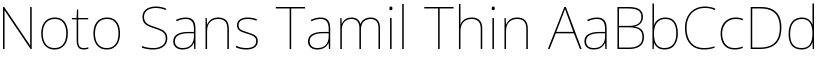 Noto Sans Tamil Thin font