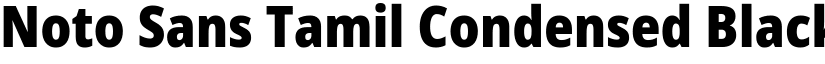 Noto Sans Tamil Condensed Black font