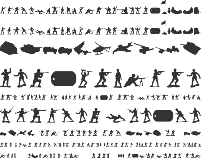 Green Army Men font preview