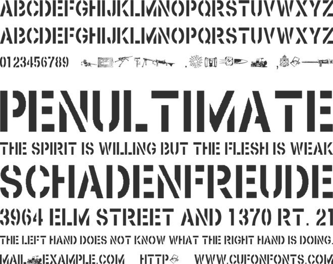 Browning font preview