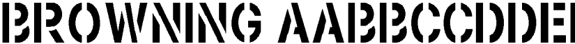 Browning font