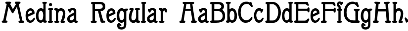 Medina Regular font