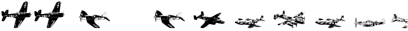 WW2 Aircraft font