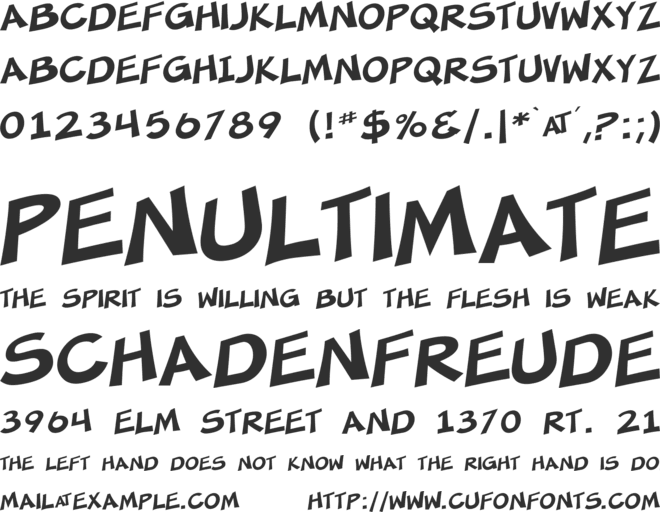 SF Minced Meat font preview