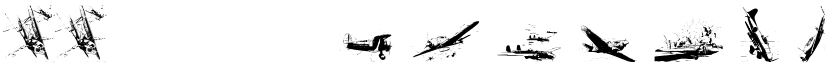 world war II warplanes 2 font