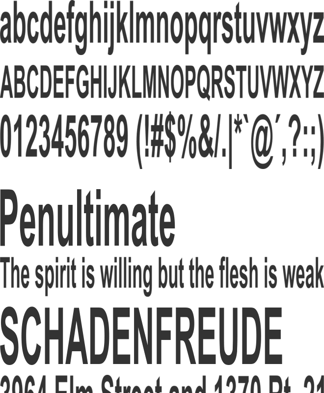 Antenna font preview