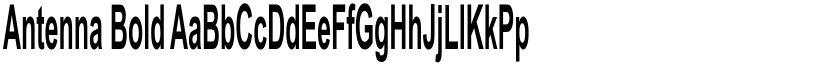 Antenna Bold font
