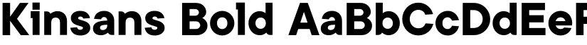 Kinsans Bold font