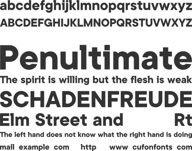 Kinsans font preview