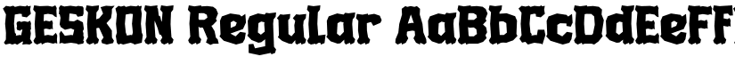 GESKON Regular font