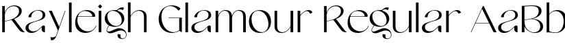 Rayleigh Glamour Regular font