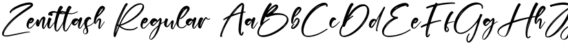 Zenittash Regular font