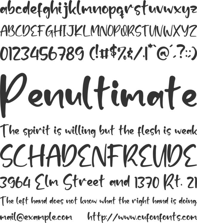 Ratclife font preview