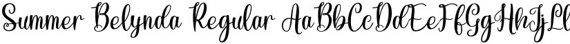 Summer Belynda Regular font