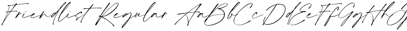 Friendlist Regular font