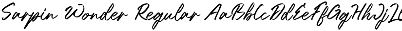 Sarpin Wonder Regular font