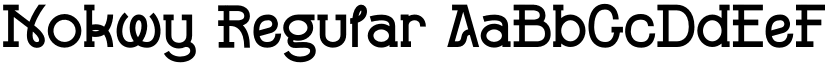 Nokwy Regular font