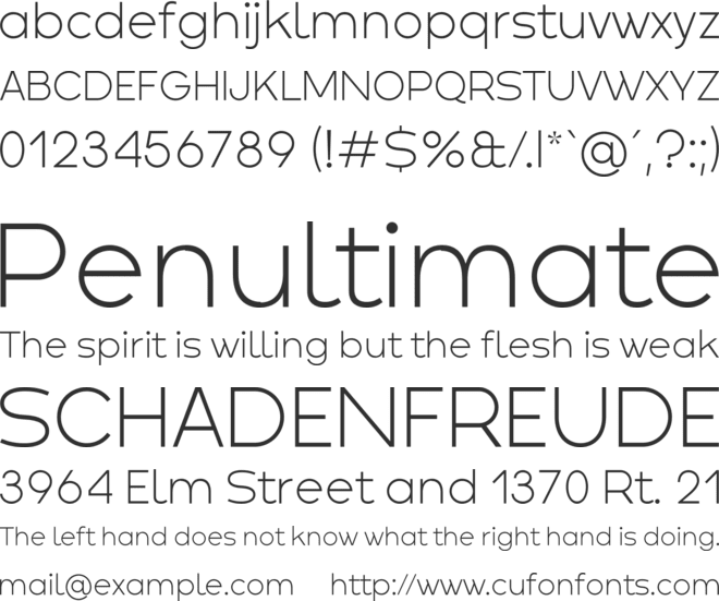 Crox font preview