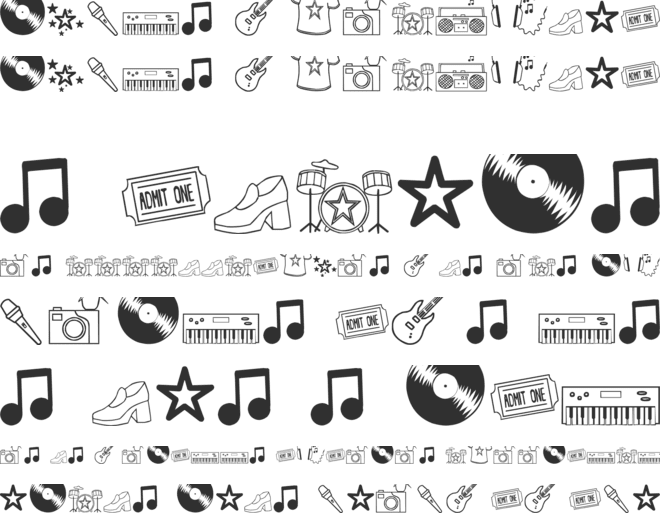 Rock Star font preview