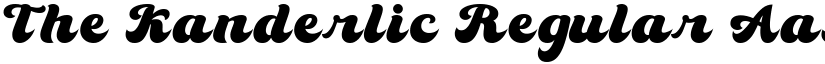 The Kanderlic Regular font