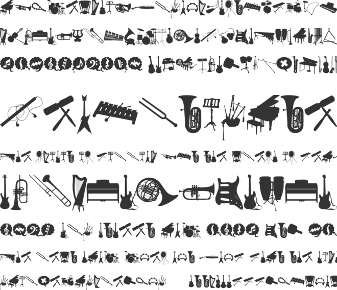 WC Musica Bta font preview