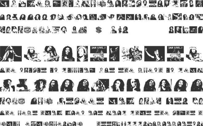 Bob Marley font preview