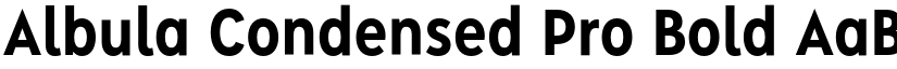 Albula Condensed Pro Bold font