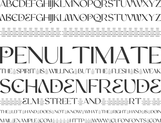 Bame font preview