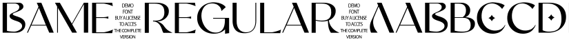 Bame Regular font