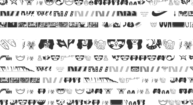 The Kiss Font font preview