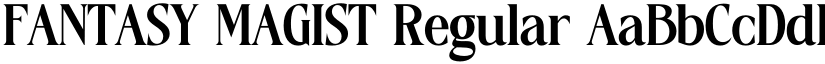 FANTASY MAGIST Regular font