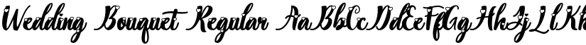 Wedding Bouquet Regular font