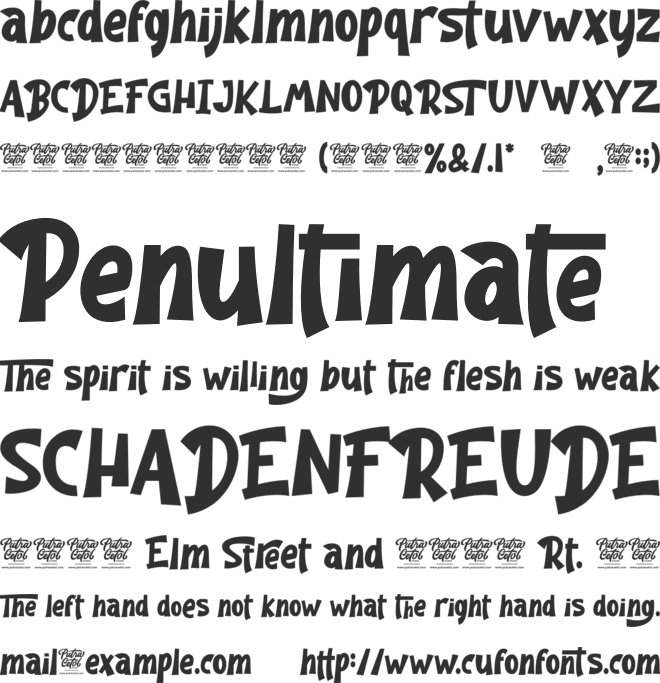 The Good Panther font preview
