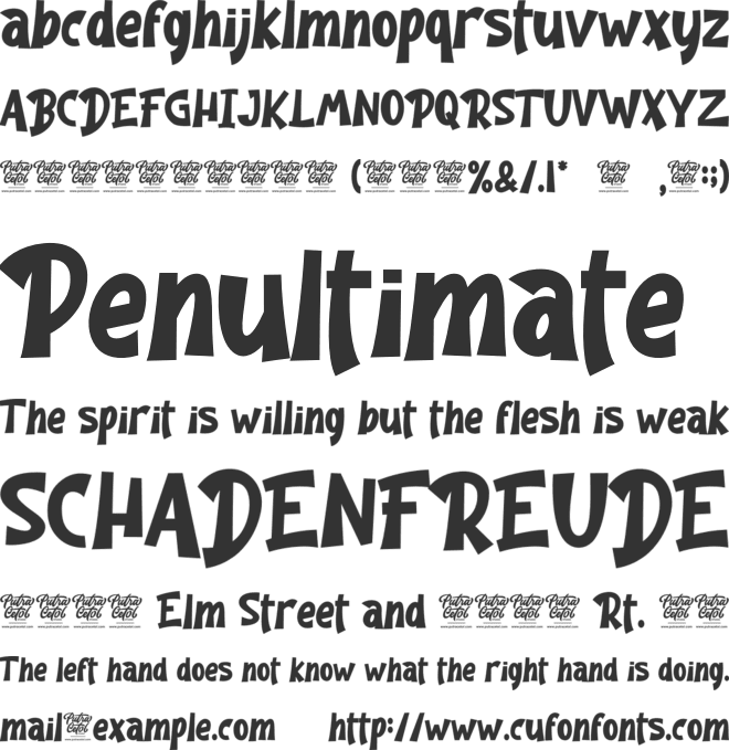 The Good Panther font preview