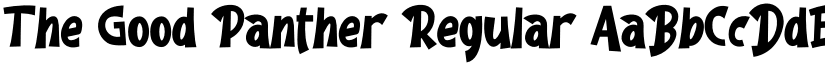 The Good Panther Regular font
