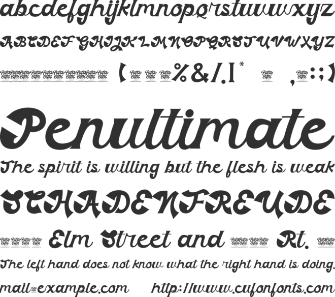 The Bad Vintage font preview