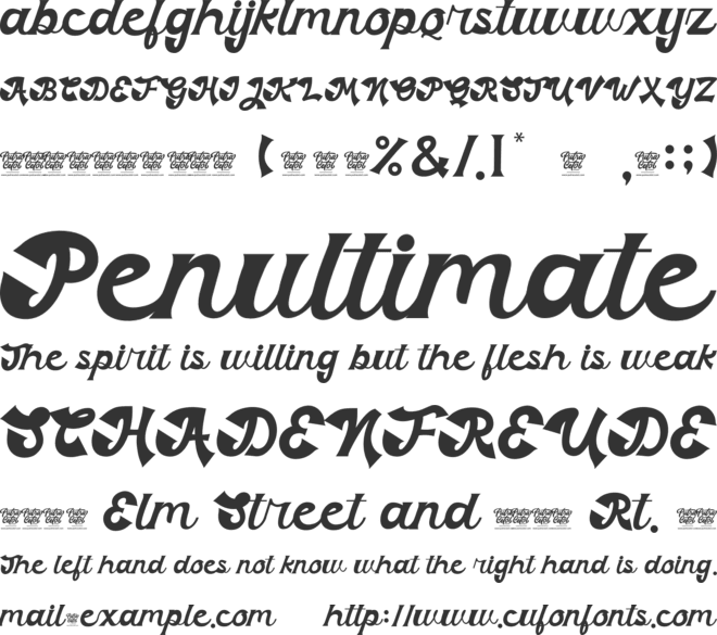 The Bad Vintage font preview