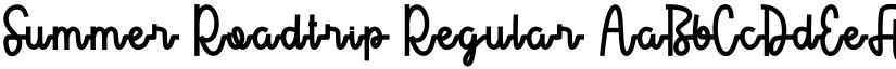 Summer Roadtrip Regular font