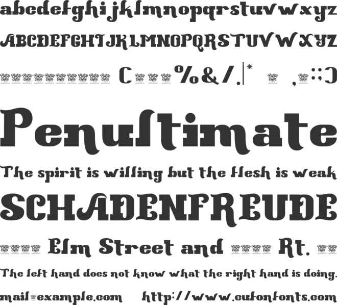 Stout Boots font preview