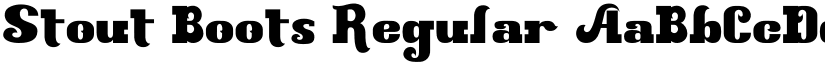 Stout Boots Regular font