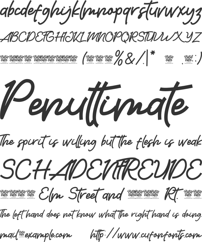 Smoothy Candy font preview