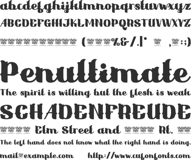 Royal Victor font preview