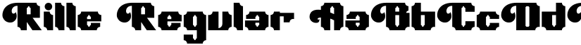 Rille Regular font