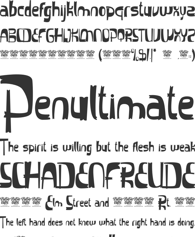 Laughing Kids font preview