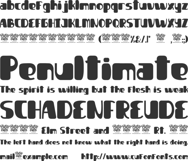 Junior Schoolboy font preview