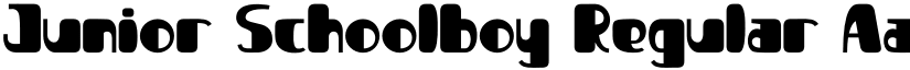 Junior Schoolboy Regular font